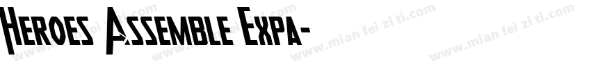 Heroes Assemble Expa字体转换